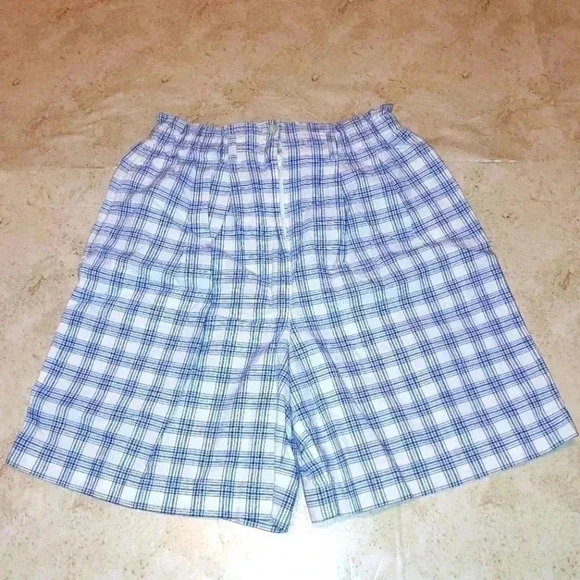 Vintage Talbots Petites High waist plaid shorts Size Medium - Picture 1 of 9